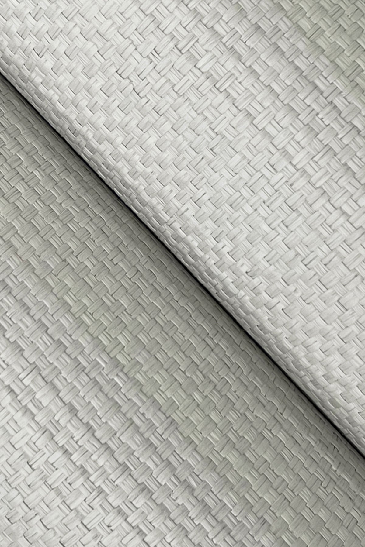 York Wallcoverings Grasscloth and Natural Resource Wicker Work Grey Wallpaper Traditional Grasscloth Greys   - GV0264