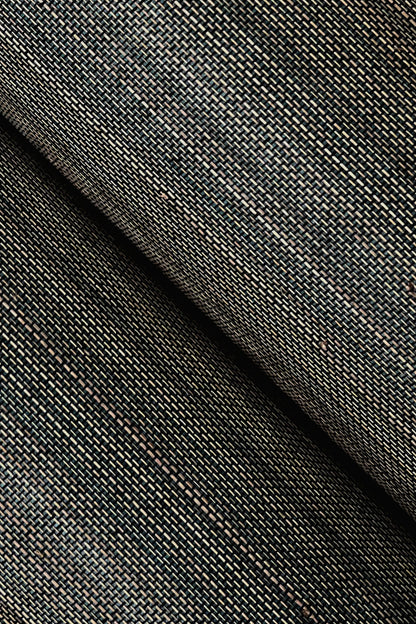 York Wallcoverings Grasscloth and Natural Resource Modern Abaca Peacock Wallpaper Traditional Grasscloth Blues   - GV0271