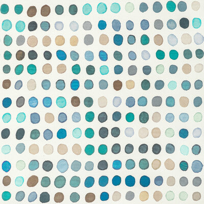 LEE JOFA MODERN PRINT  TEAL,DARK BLUE,IVORY   - GWF-2735.355.0