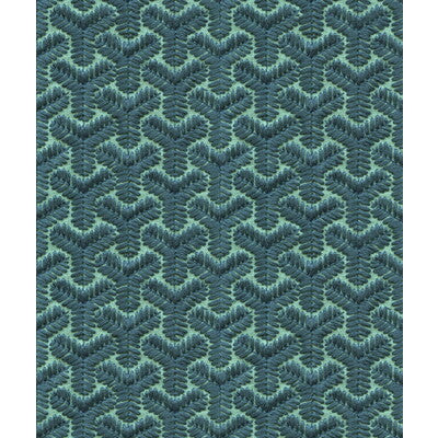 LEE JOFA MODERN EMBROIDERY  BLUE,GREEN,   - GWF-3320.513.0