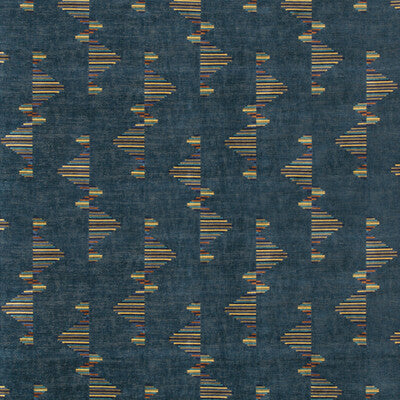 LEE JOFA MODERN CHENILLE GEOMETRIC BLUE,DARK BLUE,   - GWF-3758.354.0