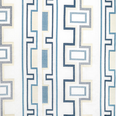 LEE JOFA MODERN EMBROIDERY  BLUE,DARK BLUE,IVORY   - GWF-3779.50.0