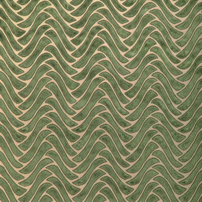 LEE JOFA MODERN VELVET GEOMETRIC GREEN,,GREEN   - GWF-3811.30.0