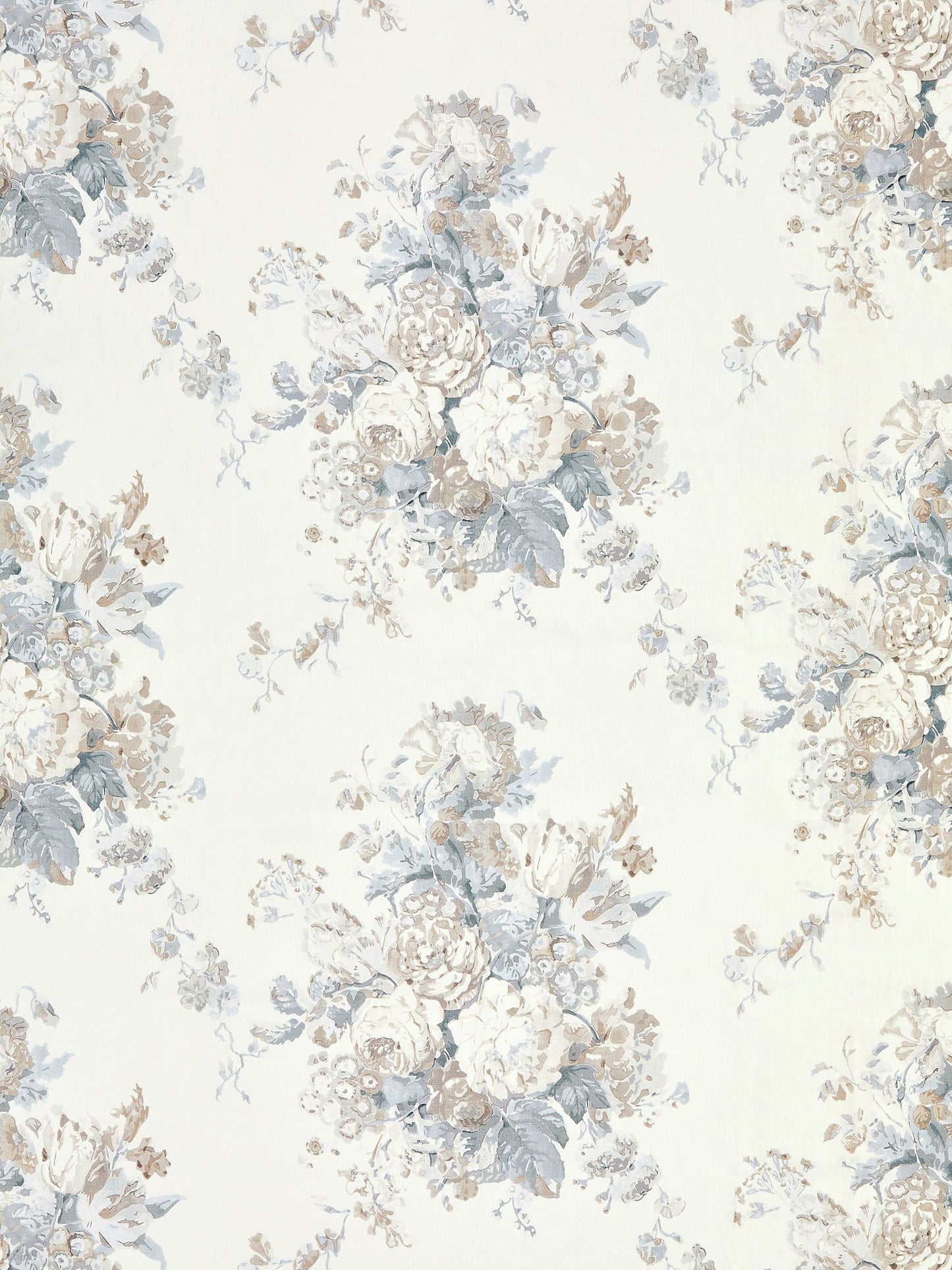 SCALAMANDRE  SYBILLA BOUQUET FABRIC FROST   - GW 000116621 NEW SKU # GW166210001