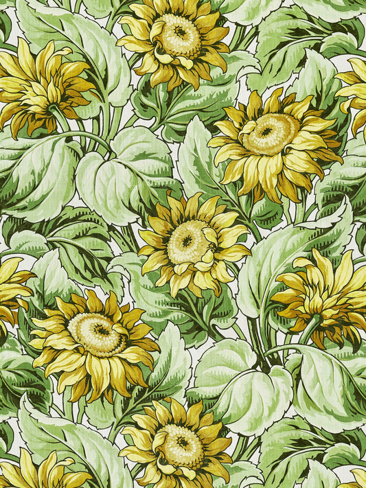 SCALAMANDRE  SUNFLOWER PRINT FABRIC HARVEST   - GW 000116631