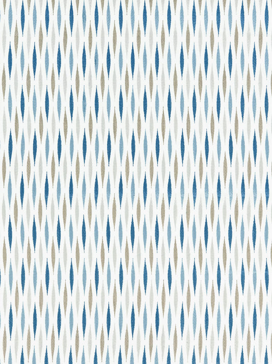 SCALAMANDRE  CASCADE EMBROIDERY FABRIC BLUESTONE   - GW 000127208