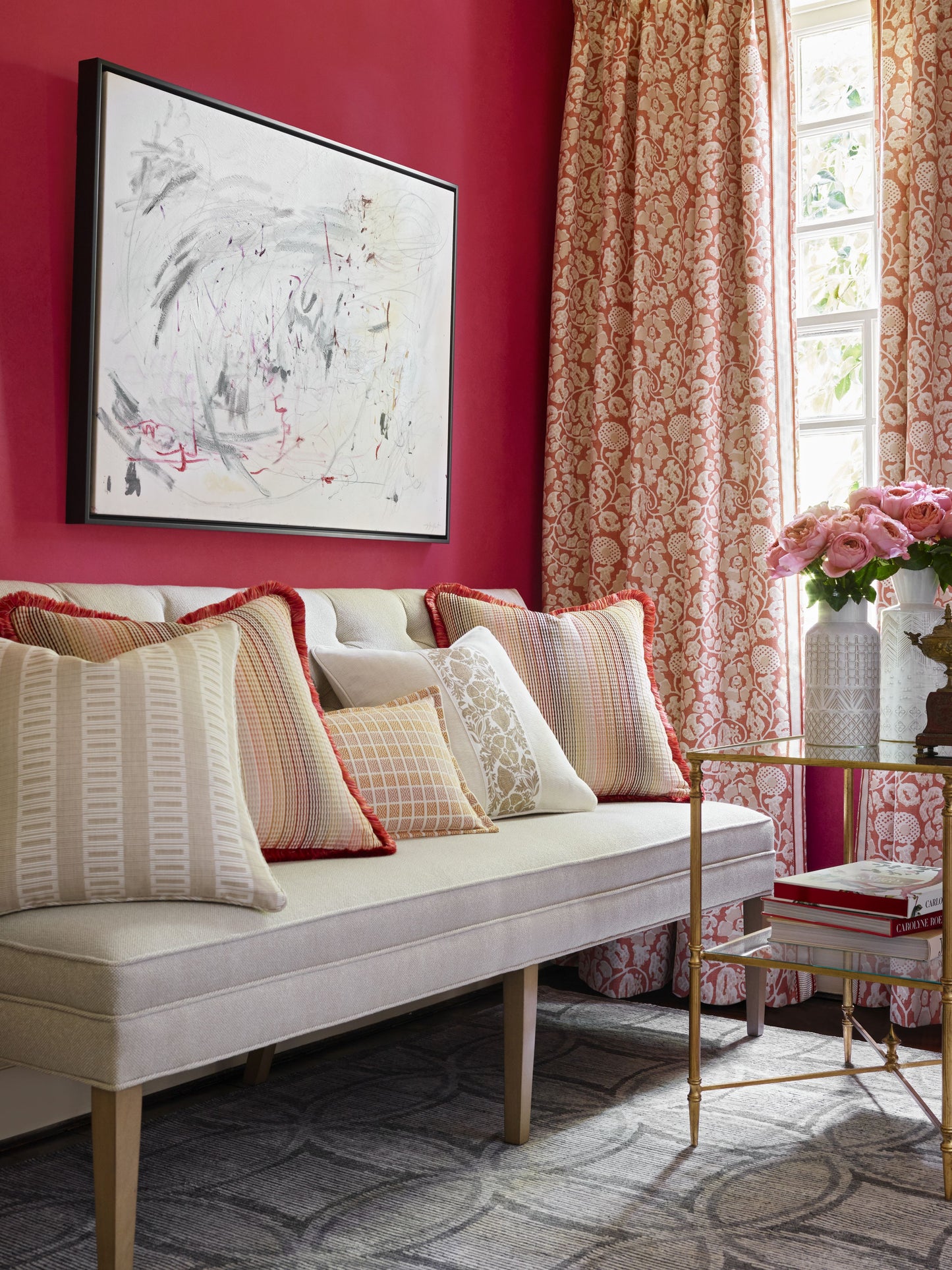 SCALAMANDRE  LARK STRIPE FABRIC SAND DOLLAR   - GW 000127245 NEW SKU # GW272450001