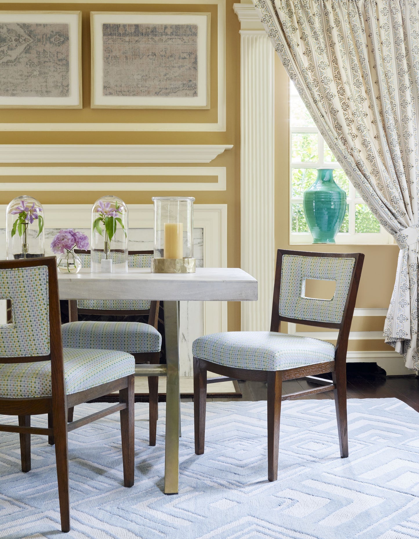 SCALAMANDRE  IMOGEN EMBROIDERY FABRIC EARL GREY   - GW 000127246 NEW SKU # GW272460001