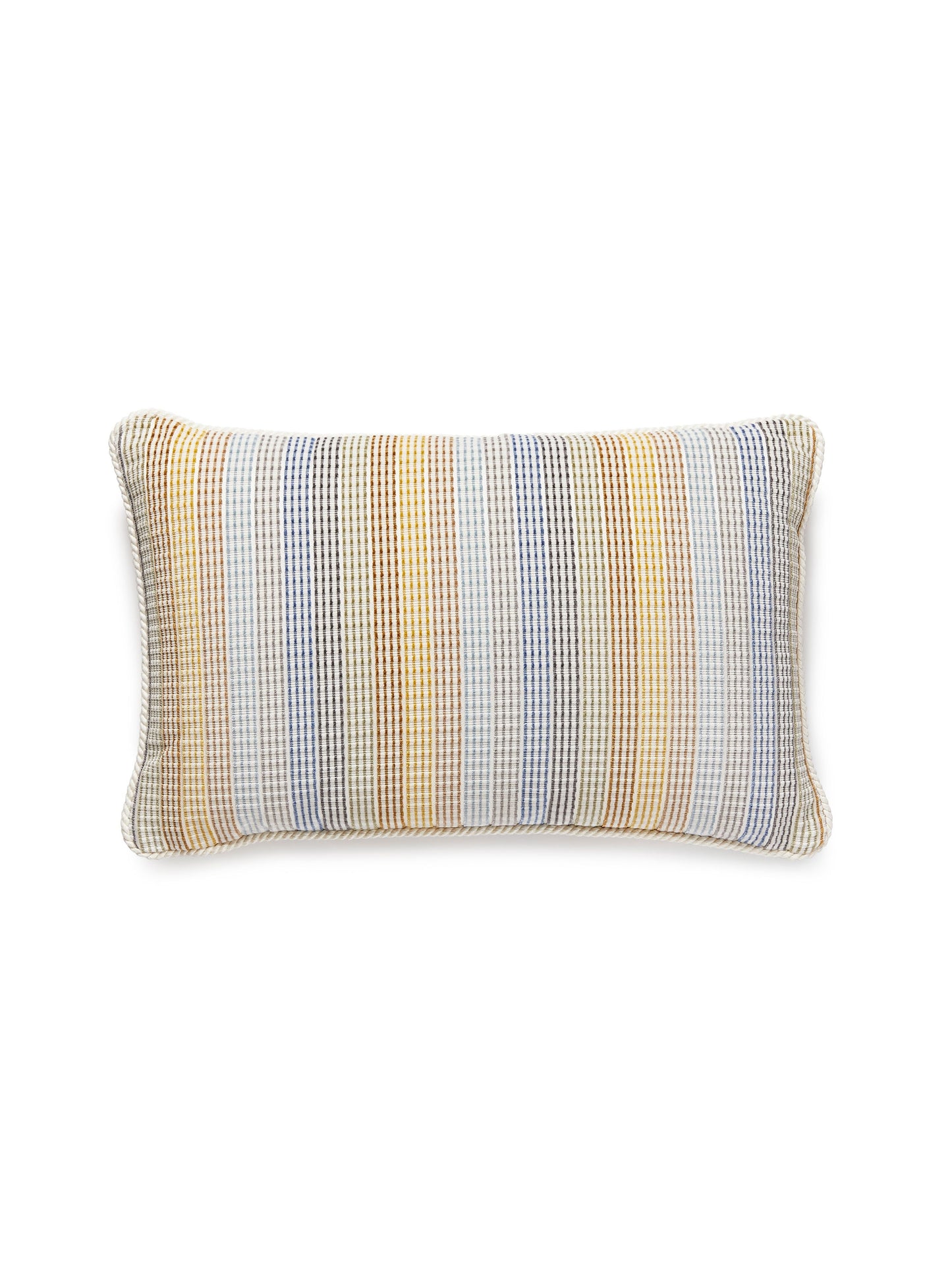 SCALAMANDRE PILLOWS   SMALL SCALE 
STRIPE LUMBAR    - GW 0001LANDRPILL NEW SKU # GWLANDRPILL0001