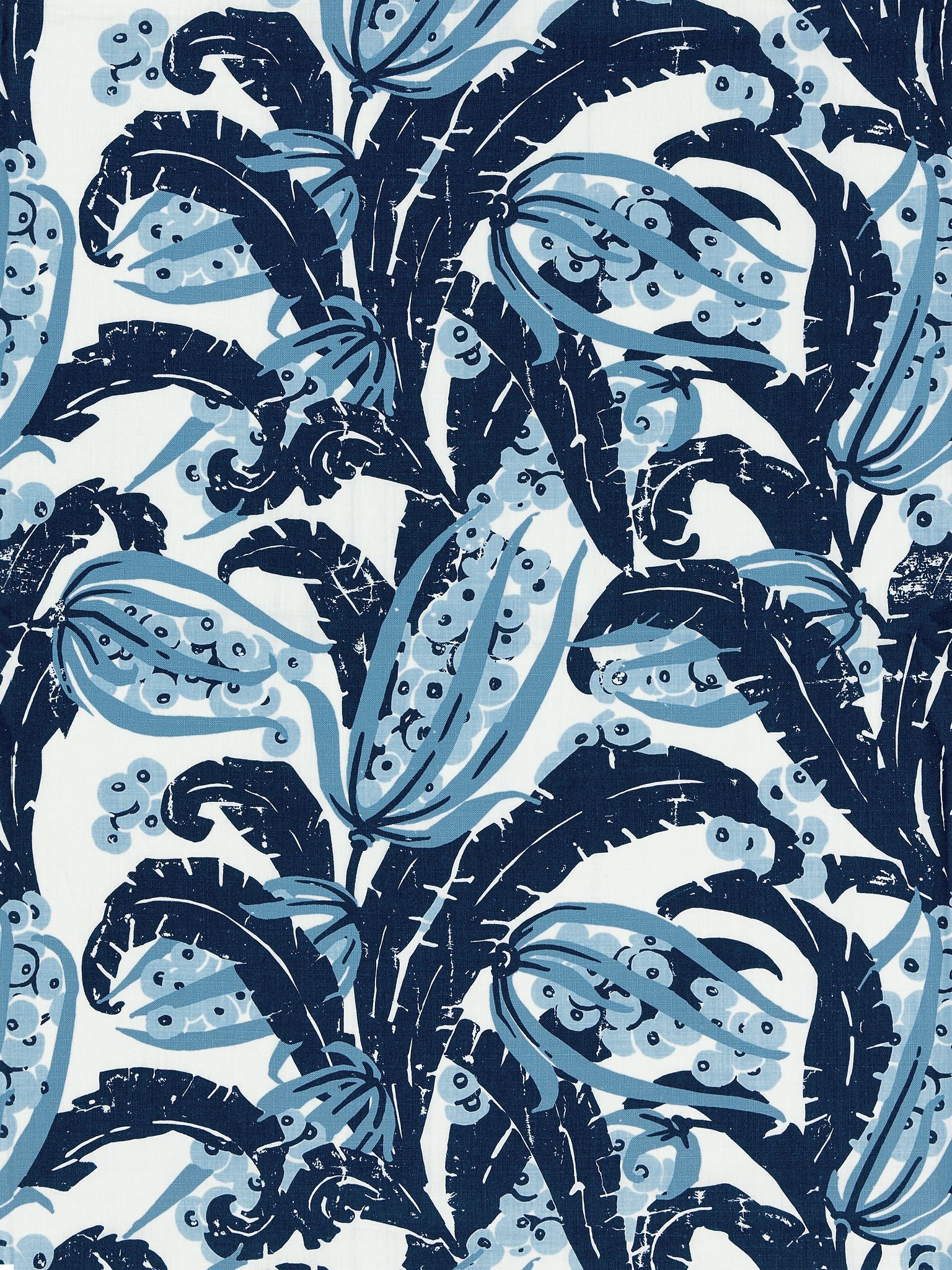 SCALAMANDRE  TROPIQUE FABRIC MARINE   - GW 000216609