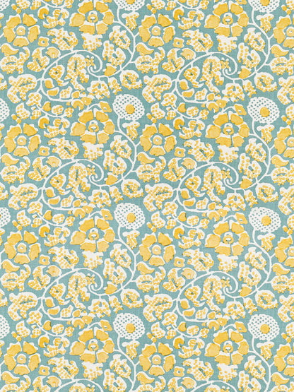 SCALAMANDRE  MAIDEN FLORAL FABRIC ARUBA   - GW 000216629 NEW SKU # GW166290002