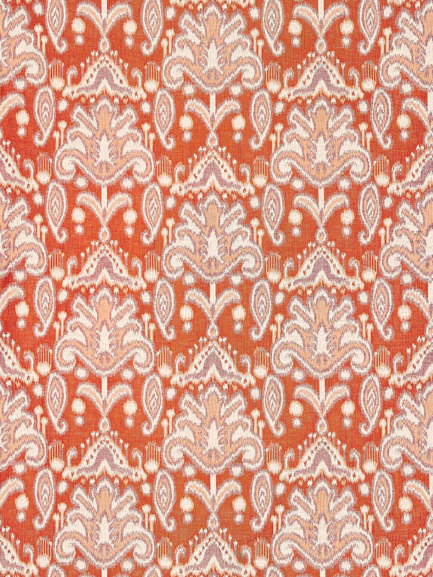 SCALAMANDRE  KANDIRA IKAT FABRIC PAPAYA   - GW 000227210