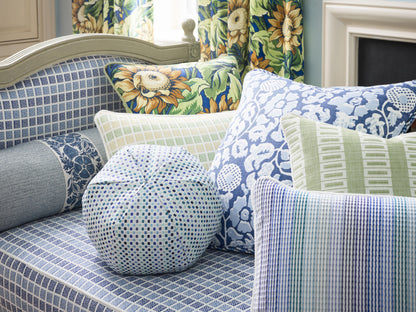 SCALAMANDRE  LARK STRIPE FABRIC GRASS   - GW 000227245 NEW SKU # GW272450002