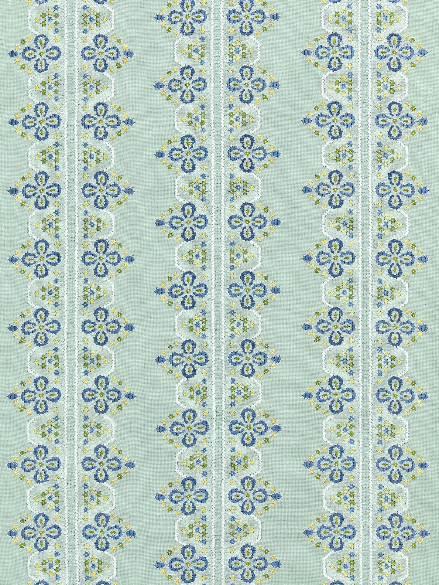 SCALAMANDRE  IMOGEN EMBROIDERY FABRIC SEABED   - GW 000227246