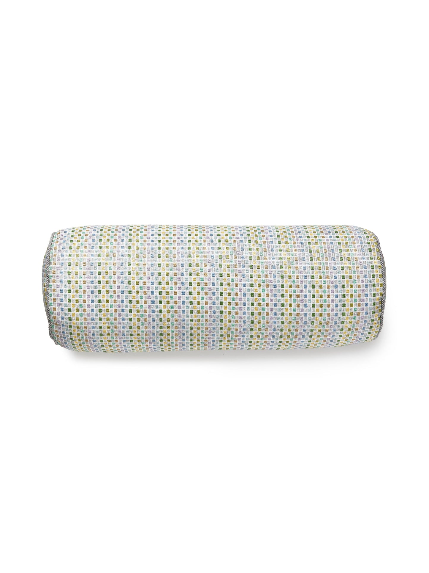 SCALAMANDRE PILLOWS   GEOMETRIC 
SMALL SCALE BOLSTER    - GW 0002BODETPILL