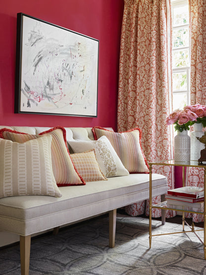 SCALAMANDRE  FAIR ISLE FABRIC BEGONIA   - GW 000327243 NEW SKU # GW272430003