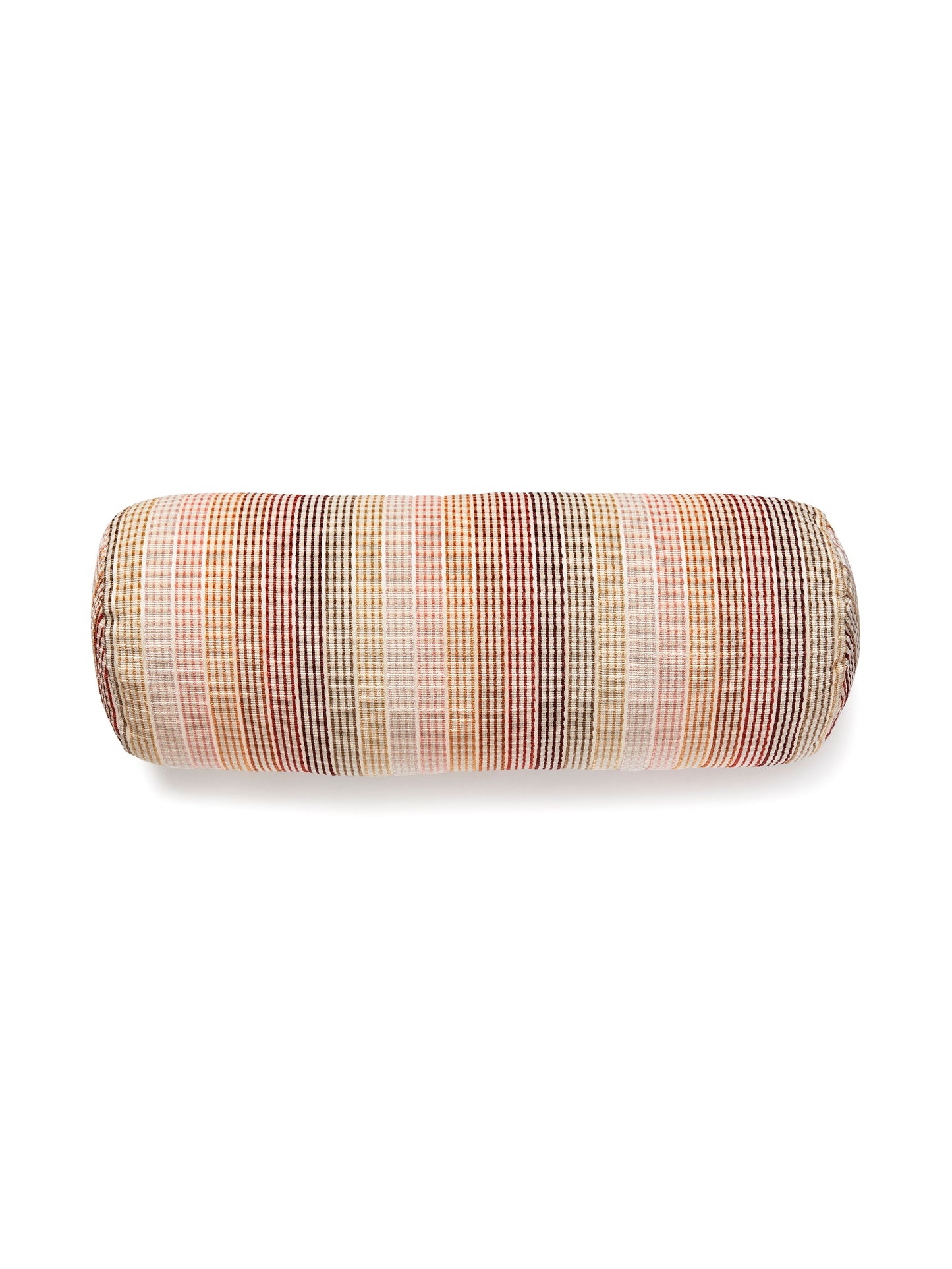 SCALAMANDRE PILLOWS   SMALL SCALE 
STRIPE BOLSTER    - GW 0003BANDRPILL