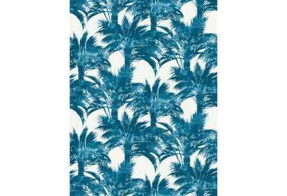 SCALAMANDRE  PALM PRINT FABRIC TURQUOISE   - GW 000416610 NEW SKU # GW166100004