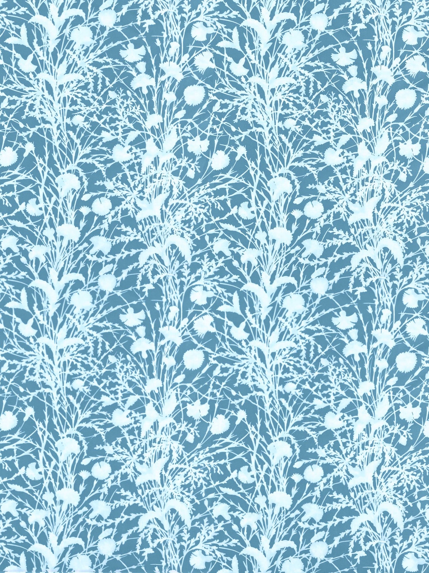 SCALAMANDRE  WILDFLOWER FABRIC BLUEPRINT   - GW 000516623 NEW SKU # GW166230005
