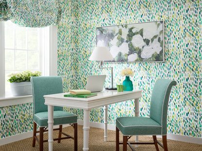 SCALAMANDRE  JAMBOREE ABSTRACT 
DOTS , CIRCLES 
GRAPHIC BLUE / MULTI   - GW 0003WP88507 NEW SKU # GWWP885070003