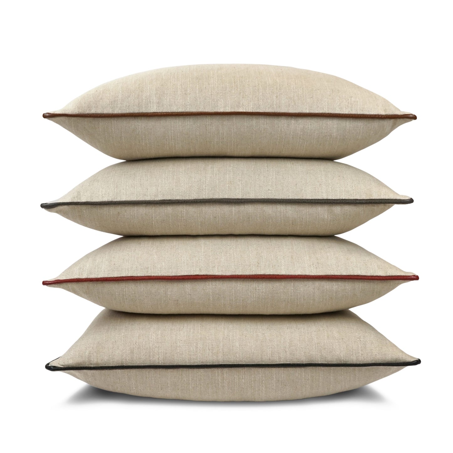 D.V. KAP HOME   24" x 24" Ghent Pillow - Red Farmhouse, Solid, Traditional    - 3541-R-2424