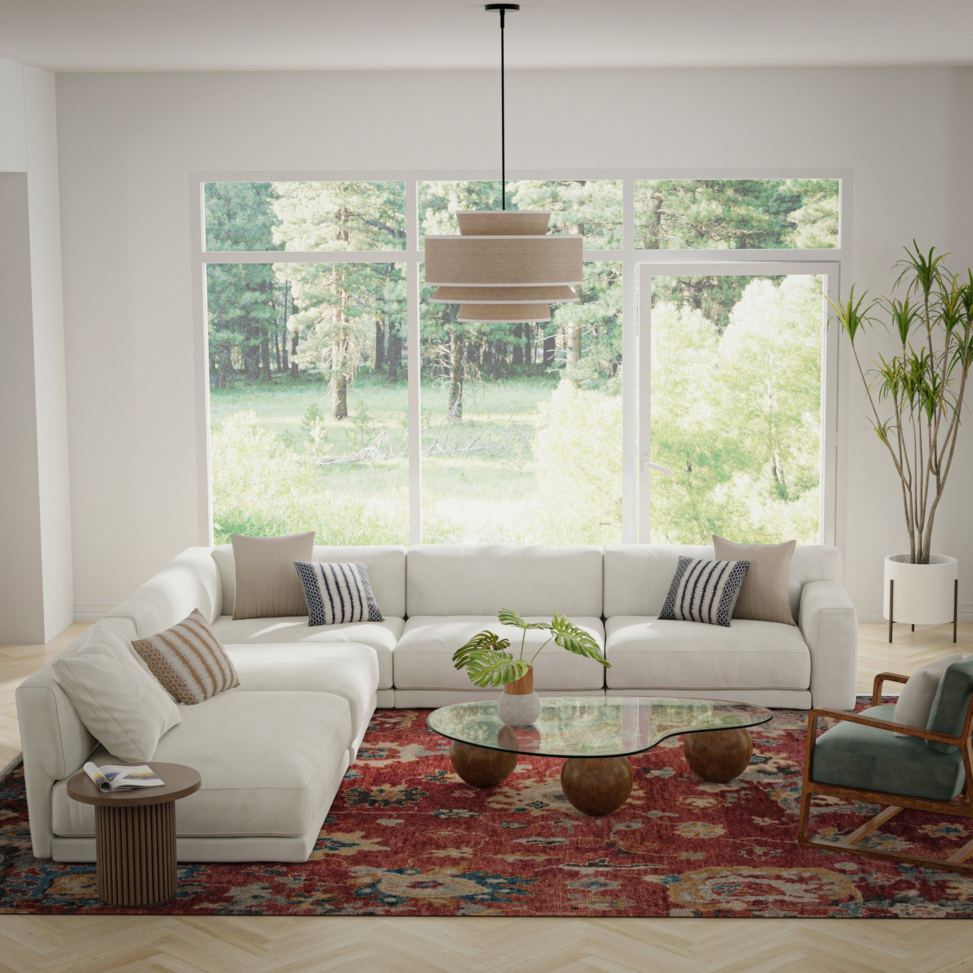 Transitional area rug, 8' x 10'.