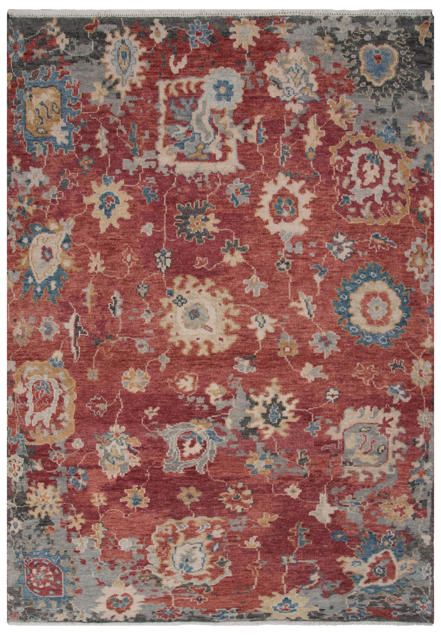 Transitional rug, 9' x 12'.