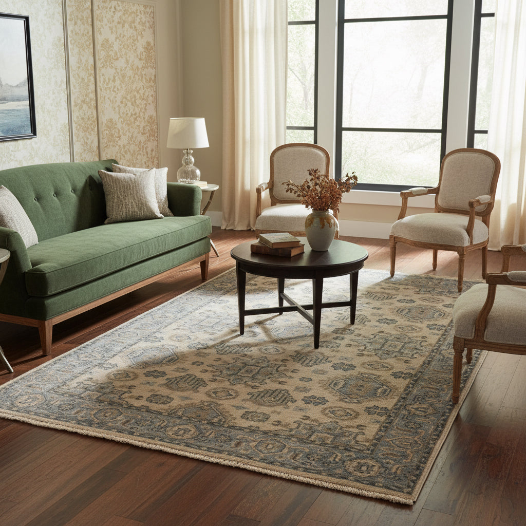 Traditional rug, 8' x 10'.