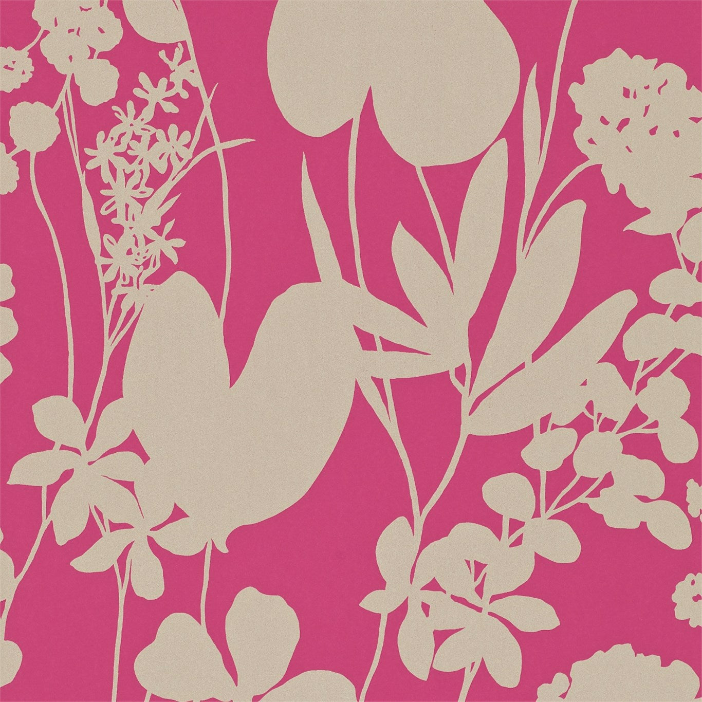 HARLEQUIN OUTLET Nalina Wallpaper Contemporary Floral Flamingo   - HAMA111048