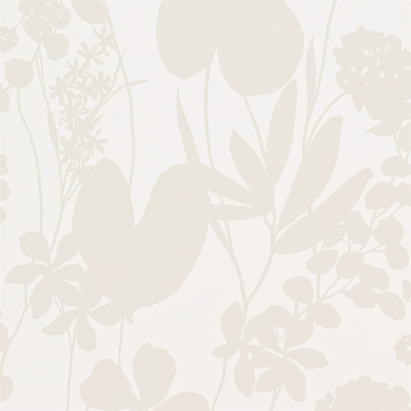 HARLEQUIN Nalina Wallpaper Contemporary, Floral Pearl  Rotary Printed Wallpaper - HAMA111053