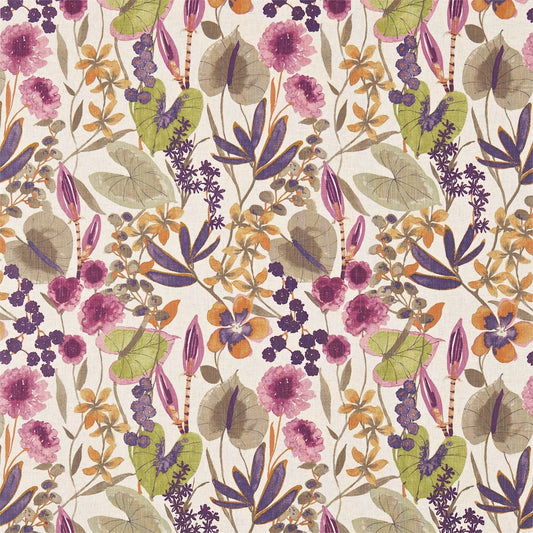 HARLEQUIN Nalina Fabric Contemporary, Floral Loganberry,Raspberry,Apricot   - HAMA120336