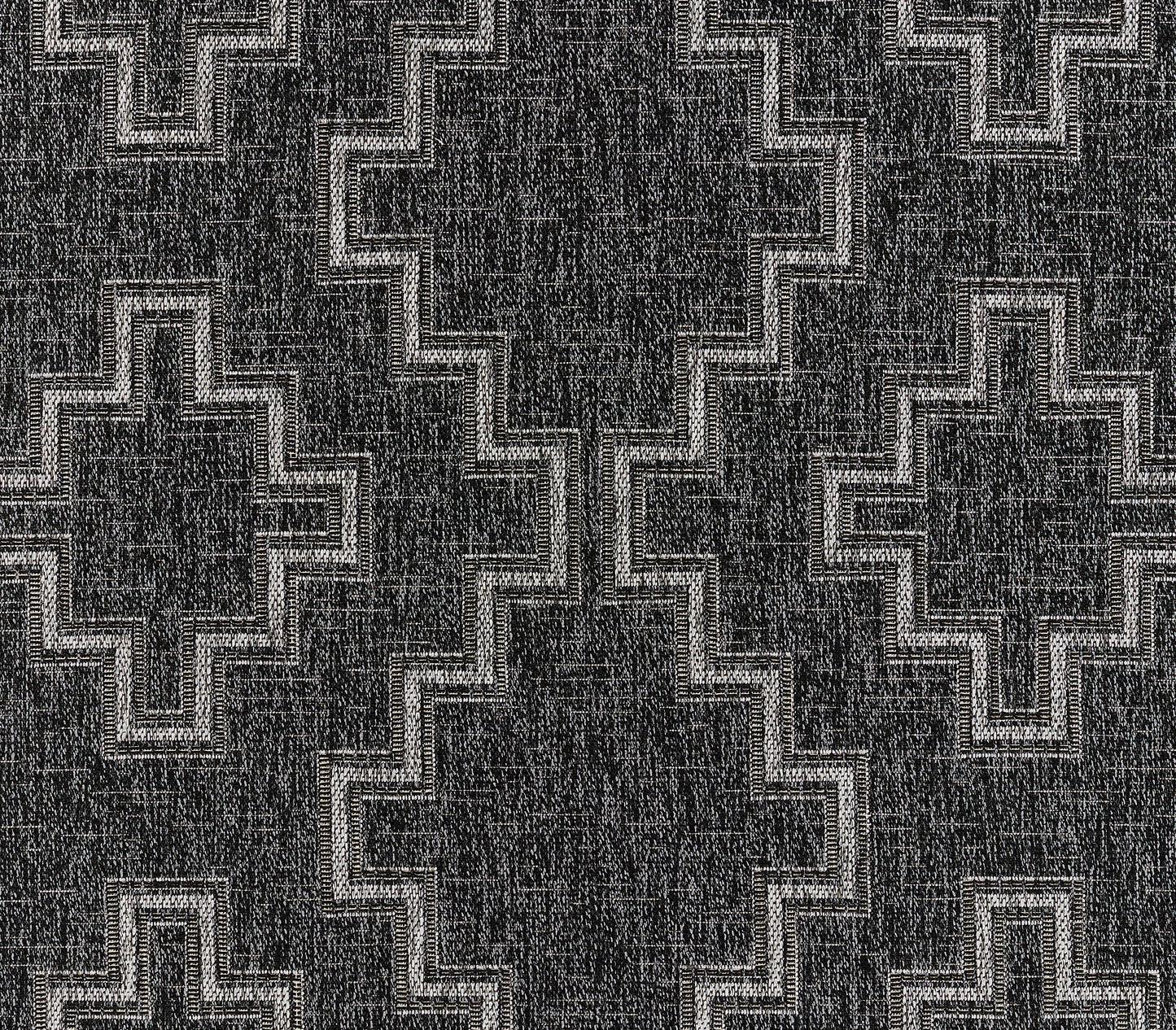 Dark gray to black gradient rectangular rug in 2' x 3' with a smooth, matte finish.