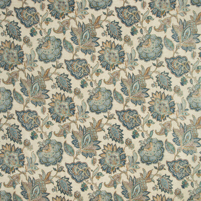 KRAVET BASICS PRINT JACOBEANS BLUE,CAMEL,GREEN   - HANALEI.516.0