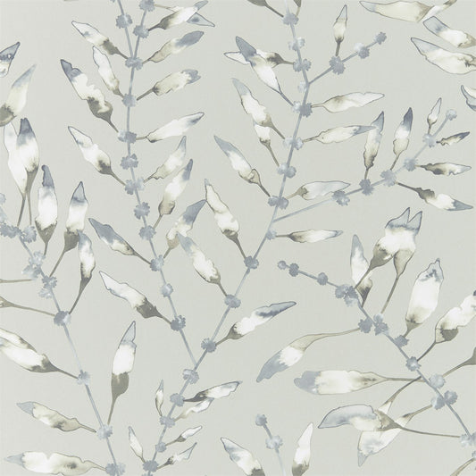 HARLEQUIN OUTLET Chaconia  Wallpaper Leaves , Trees Graphite,Mustard   - HANZ111632