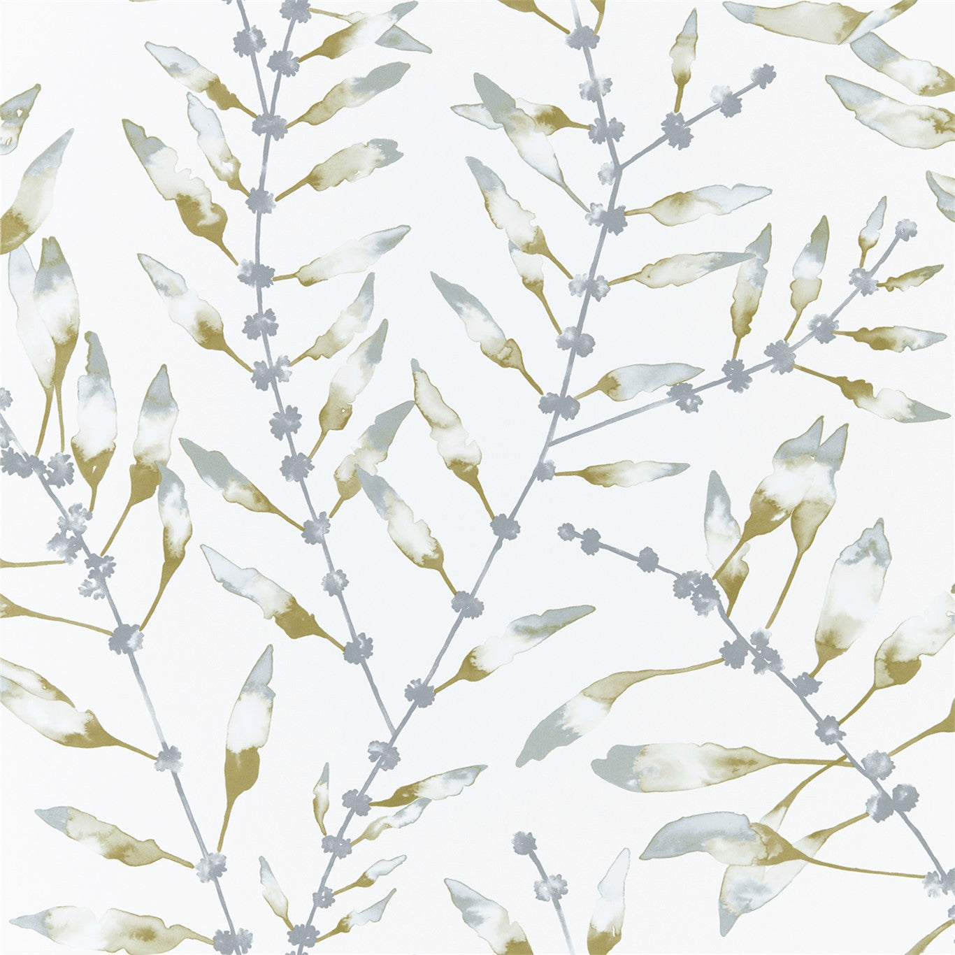 HARLEQUIN OUTLET Chaconia  Wallpaper Leaves , Trees Lagoon,Linden   - HANZ111636