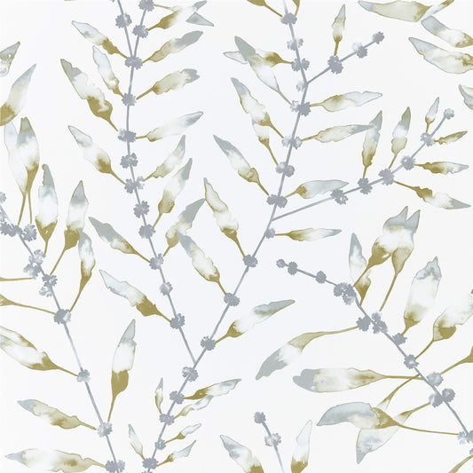 HARLEQUIN OUTLET Chaconia  Wallpaper Leaves , Trees Lagoon,Linden   - HANZ111636