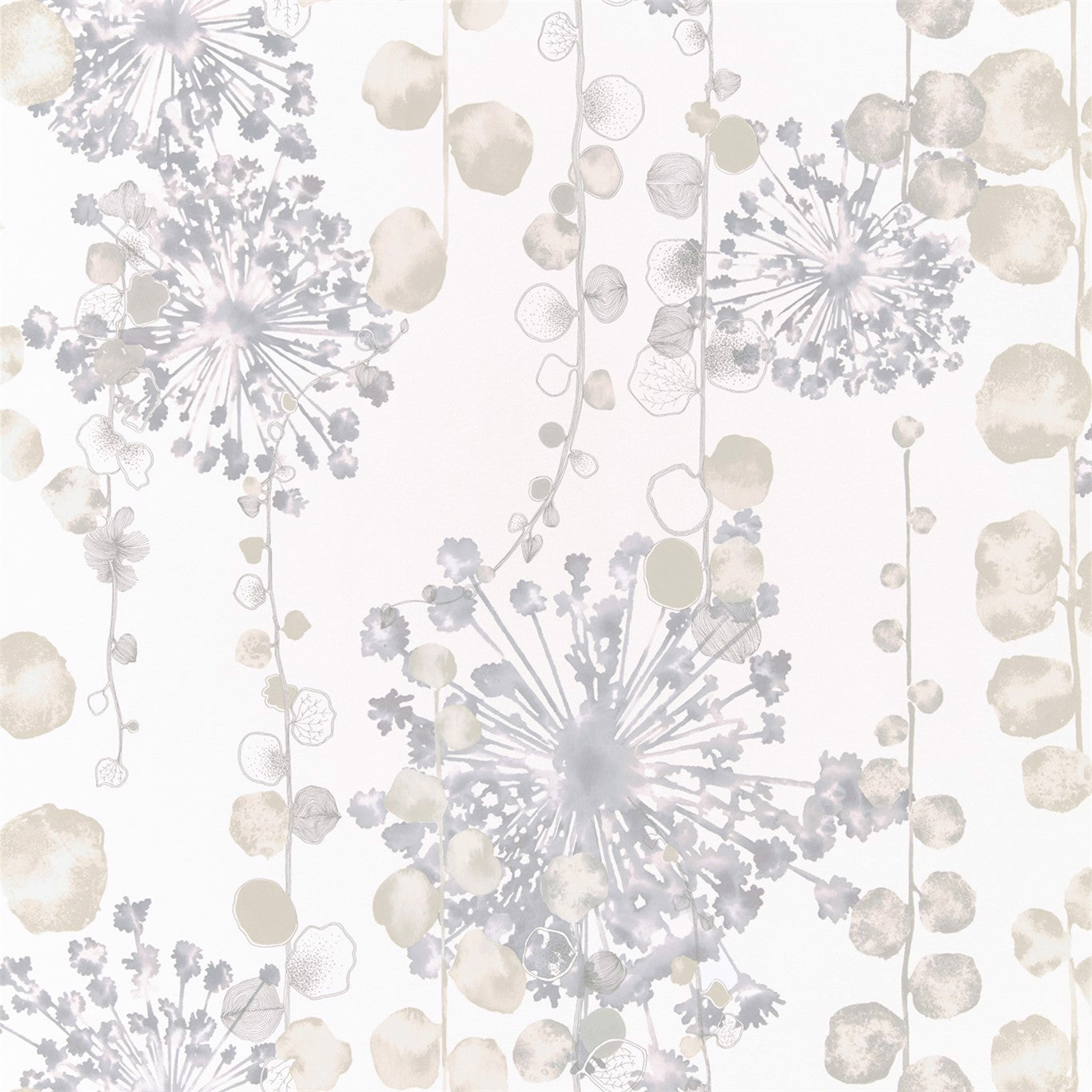 HARLEQUIN Moku Wallpaper Contemporary, Floral Mineral,Pebble  Gravure Printed Wallpaper - HANZ111653