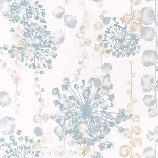 HARLEQUIN Moku Wallpaper Contemporary, Floral Ocean,Sand  Gravure Printed Wallpaper - HANZ111654