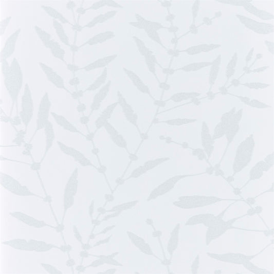 HARLEQUIN Chaconia Shimmer  Wallpaper Leaves , Trees Pearl  Gravure Printed Wallpaper - HANZ111660