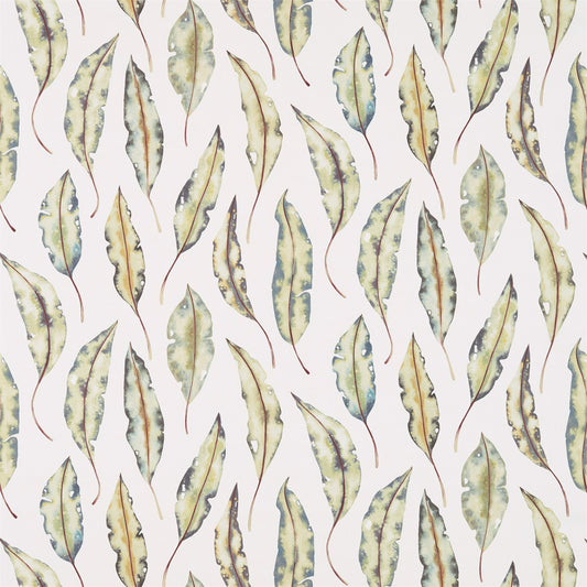HARLEQUIN Kinina  Fabric Leaves , Trees Graphite,Mustard   - HANZ120599