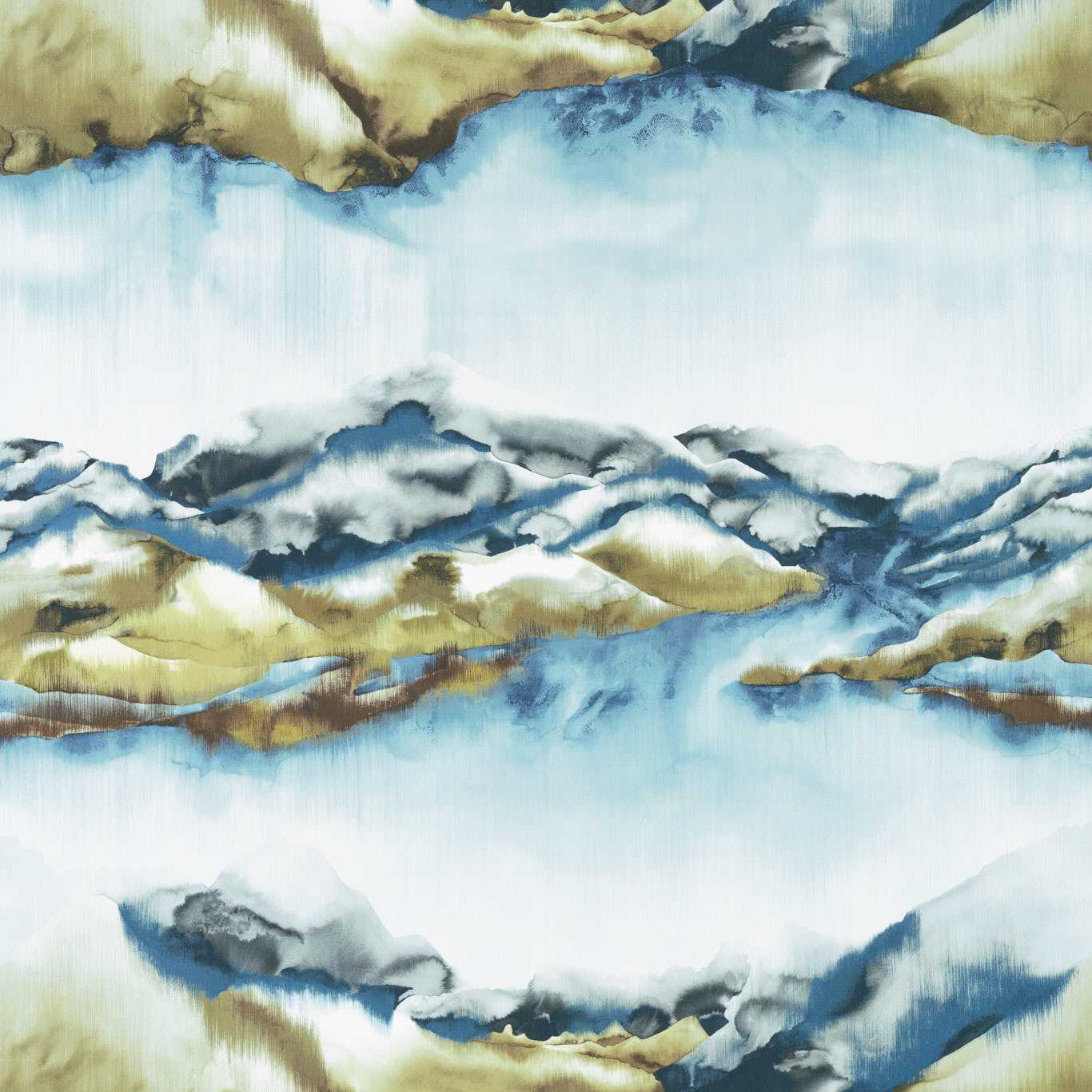 HARLEQUIN Kailani  Fabric Landscapes Lagoon,Linden   - HANZ120605