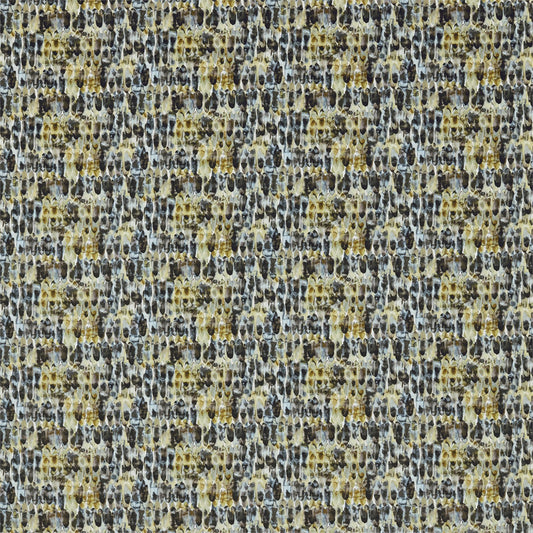 HARLEQUIN Kelambu  Fabric Abstract , Graphic Graphite,Mustard   - HANZ120610