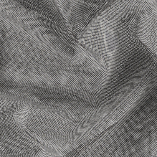 JF Fabrics HAPPY 98 Fabric Weave, Texture Black, Grey  Wide Width, Casement - 8936598 J9001