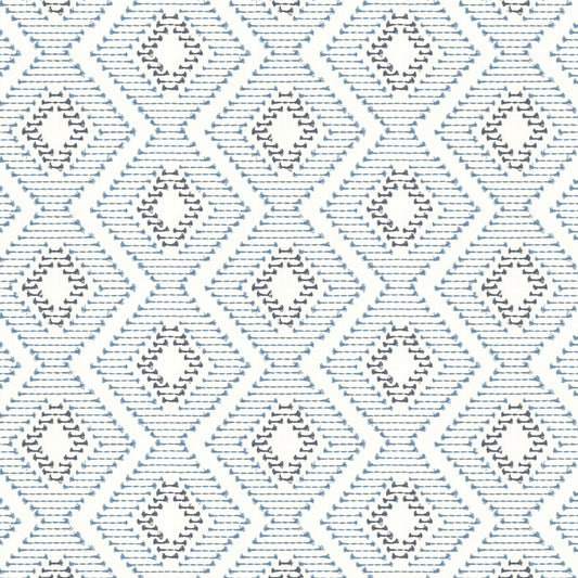 STOUT TEXTILES  DRAPERY,EMBROIDERIES TRADITIONAL, DIAMOND OCEAN   - HARB-1