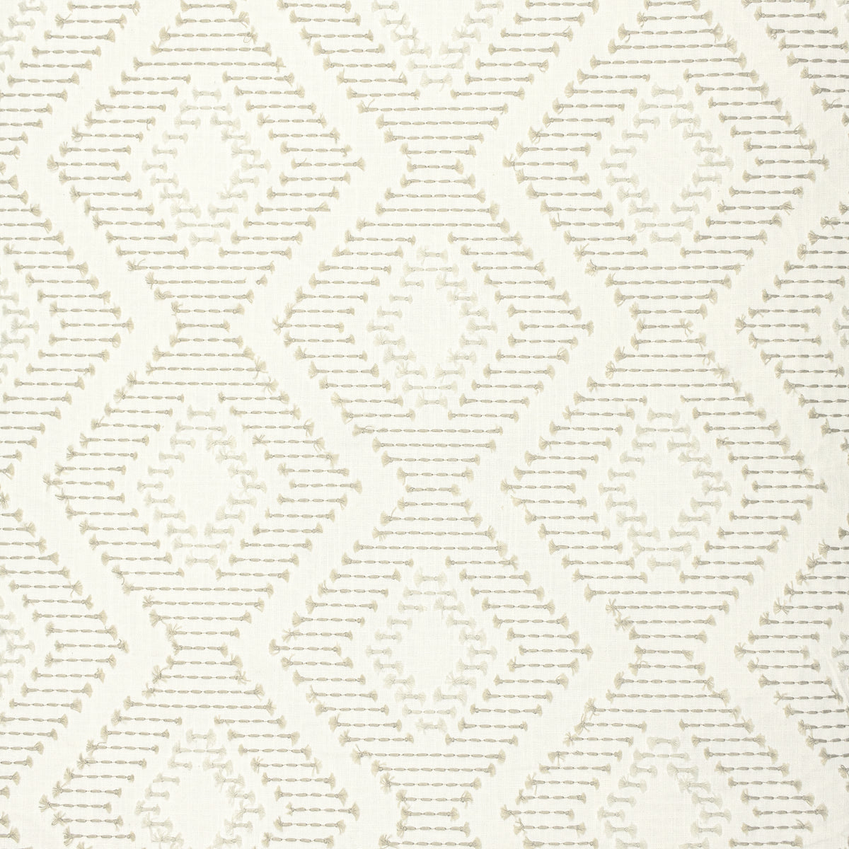 STOUT TEXTILES  DRAPERY,EMBROIDERIES TRADITIONAL, DIAMOND BEIGE   - HARB-2