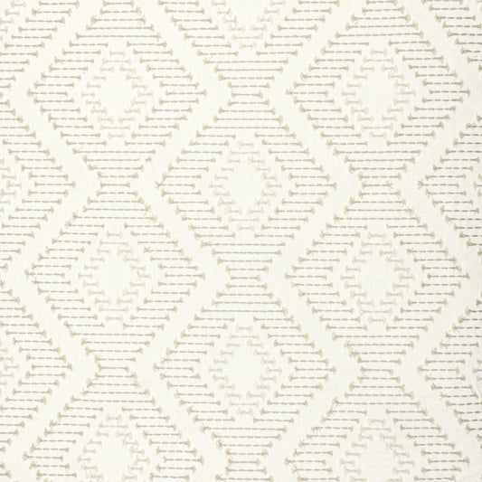 STOUT TEXTILES  DRAPERY,EMBROIDERIES TRADITIONAL, DIAMOND BEIGE   - HARB-2