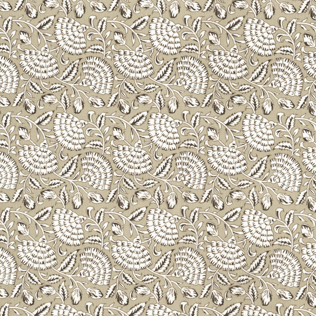STOUT TEXTILES  MULTIPURPOSE,PRINT TRANSITIONAL,, FLORAL DRIFTWOOD   - HARE-1