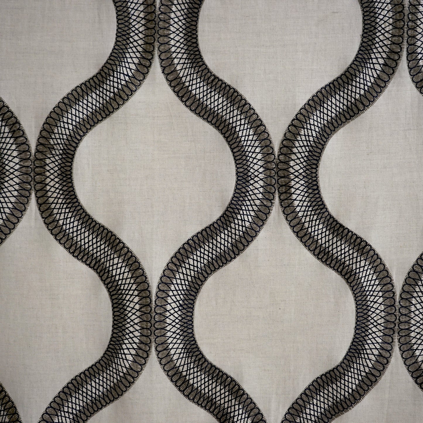 JF Fabrics JF Studio HARLEQUIN 77 Fabric Traditional,Transitional,Contemporary,Geometric,Scroll Blue,Creme,Beige,Green,Offwhite  Embroidery,Linen,Linen Texture - 5500077 SJ101