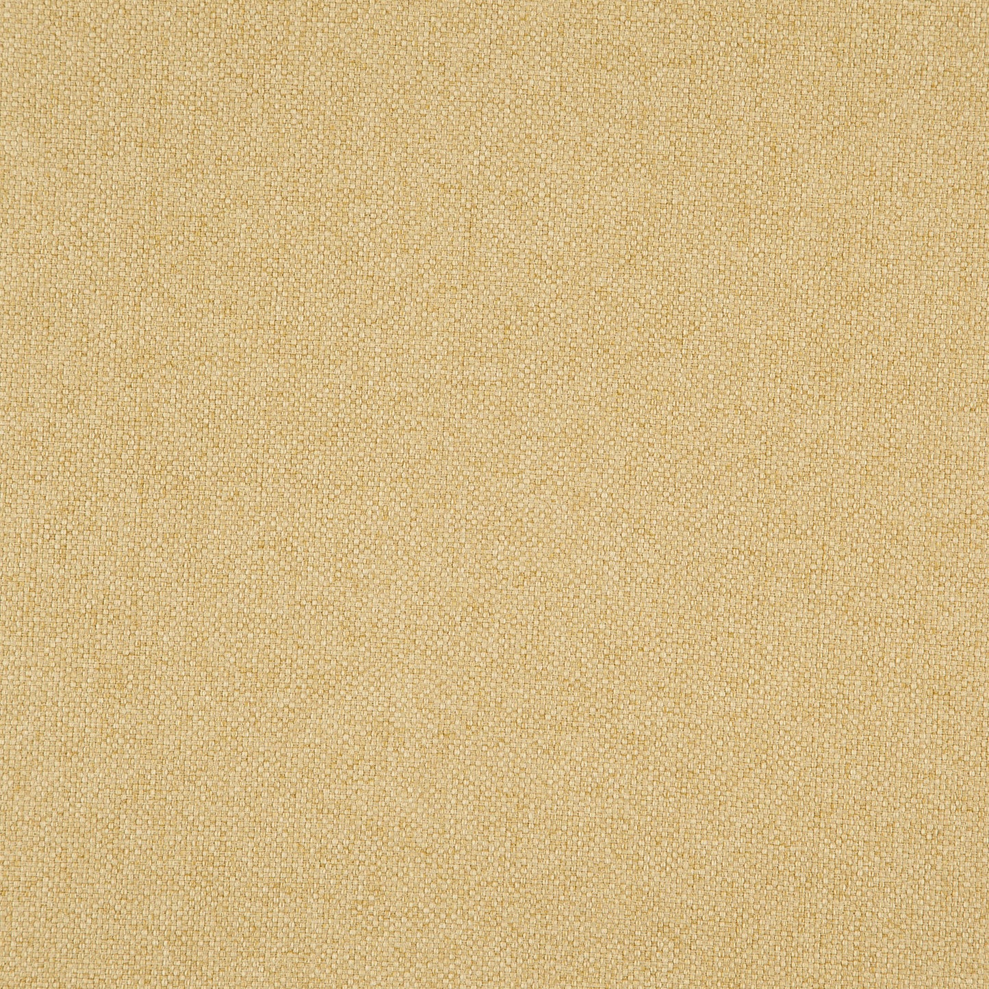 Yellow/gold woven fabric texture with subtle specks, warm linen-like appearance, suitable for upholstery or decor.