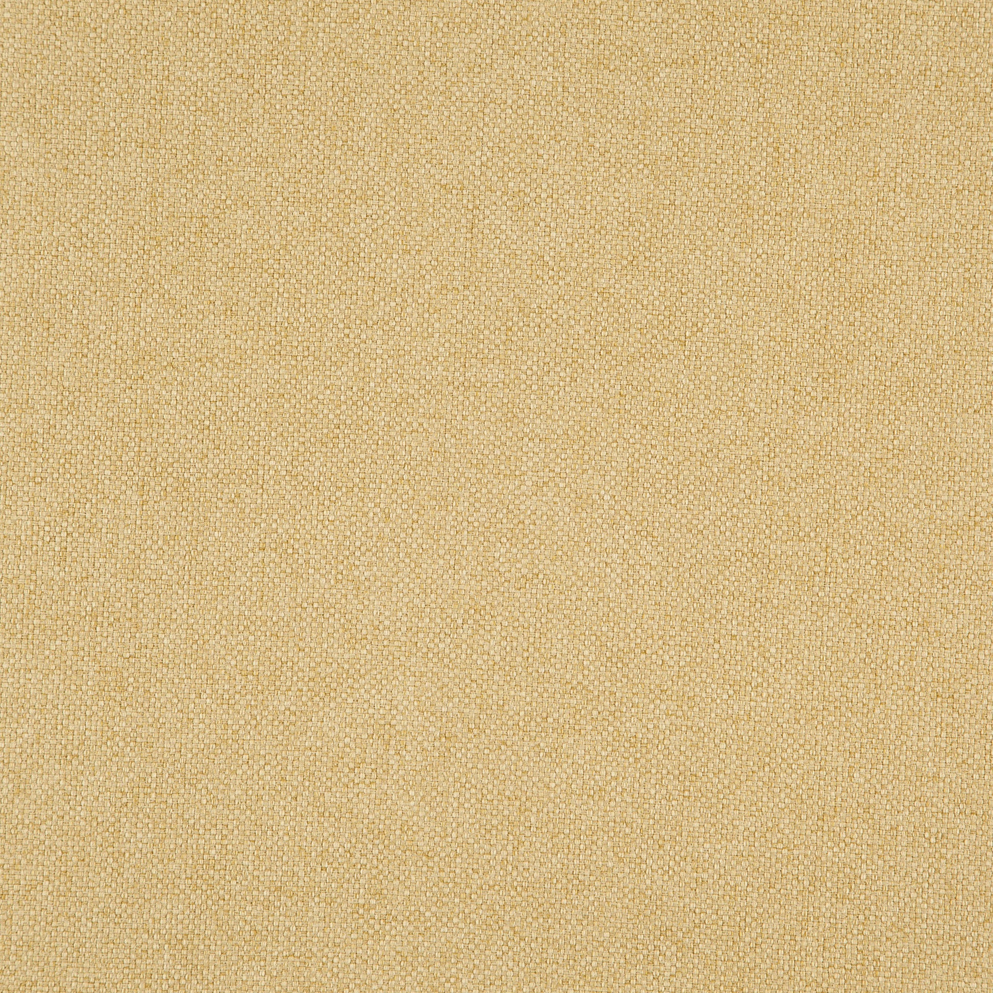 Yellow/gold woven fabric texture with subtle specks, warm linen-like appearance, suitable for upholstery or decor.